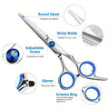 Professional Pet Grooming Scissors – Stainless Steel Dog Hair Shears