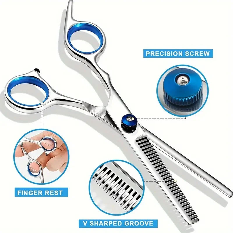 Professional Pet Grooming Scissors – Stainless Steel Dog Hair Shears