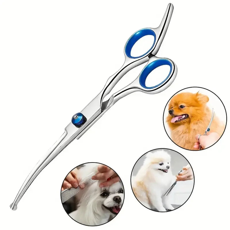 Professional Pet Grooming Scissors – Stainless Steel Dog Hair Shears