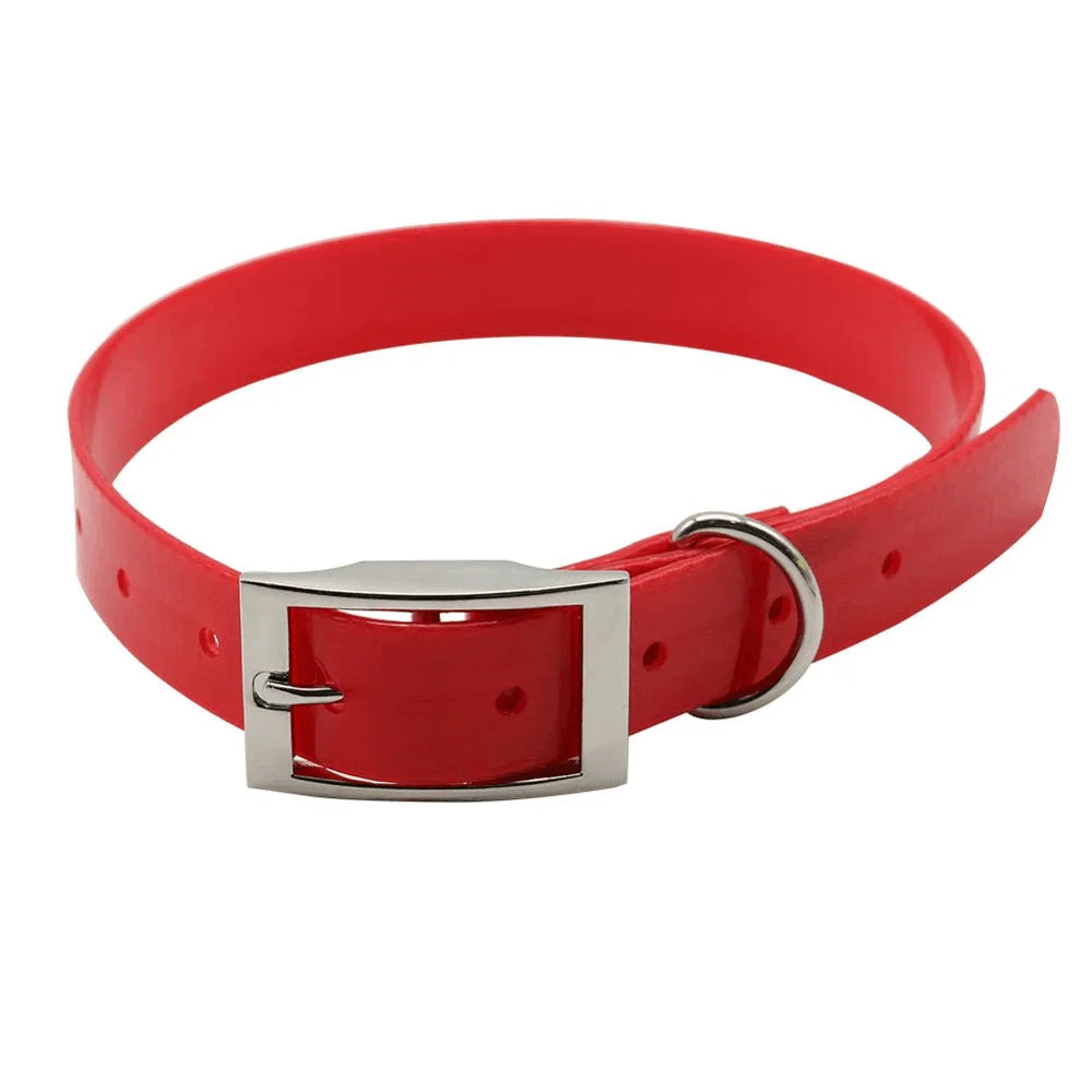 Waterproof TPU + Nylon Dog Collar | Durable, Easy-Clean Pet Collar in 7 Colors