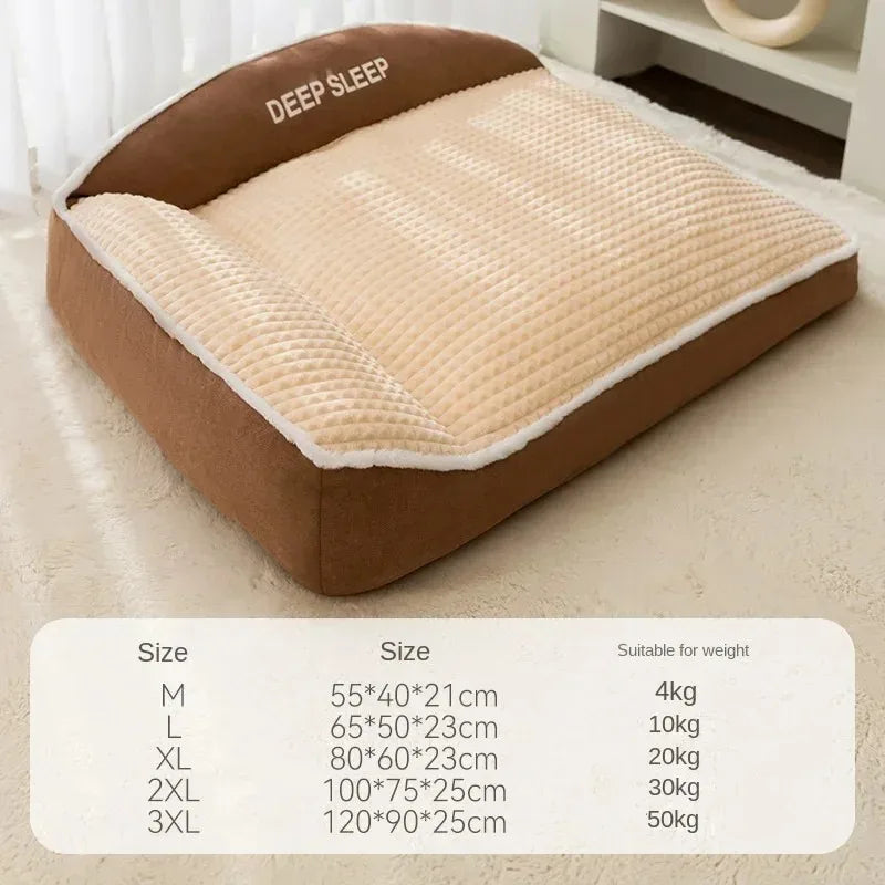Corduroy Dog Bed | Plush Sofa-Style Pet Bed for Small, Medium & Large Dogs