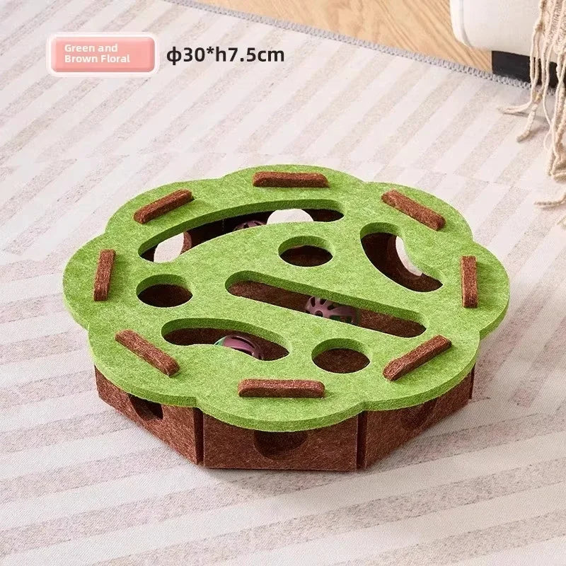 Cat Puzzle Toy Box | Interactive Indoor Ball & Exercise Toy for Cats