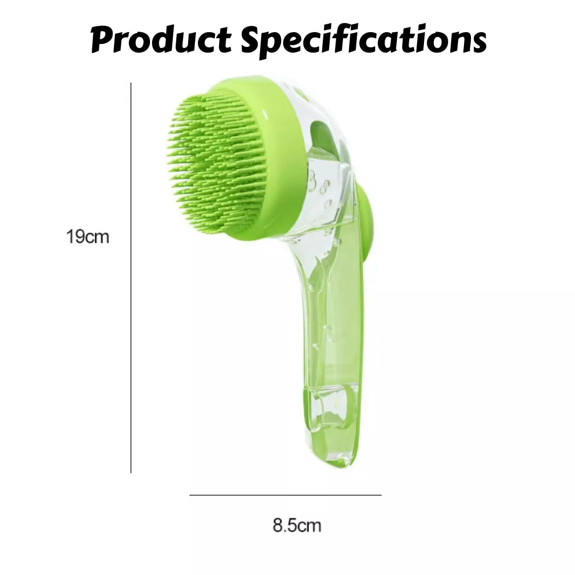 2-in-1 Pet Grooming Brush – Massage & Bath Scrubber for Dogs & Cats
