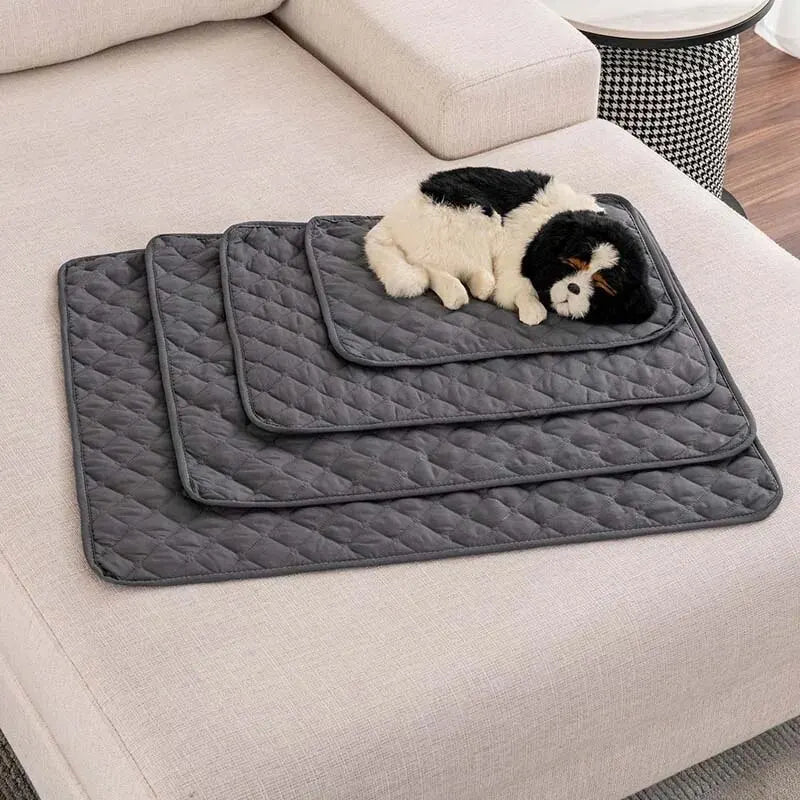 Premium Quilted Pet Bed Mat – Washable Dog & Cat Furniture Protector