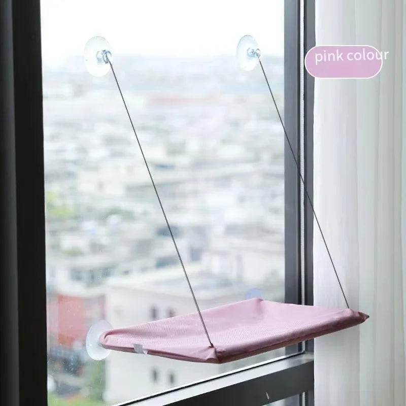Cat Window Hanging Hammock – Suction Cup Bed for Indoor Climbing & Lounging