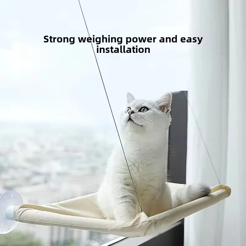 Cat Window Hanging Hammock – Suction Cup Bed for Indoor Climbing & Lounging
