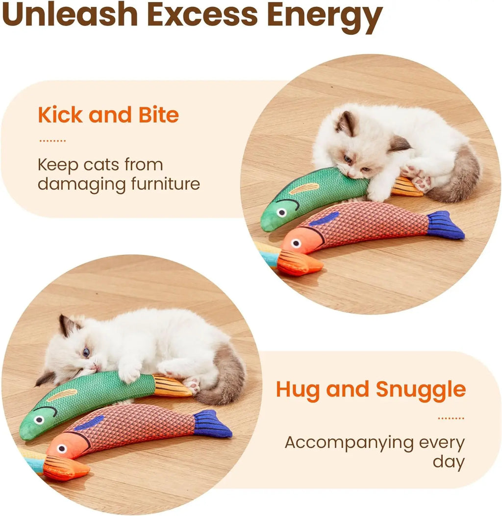 Interactive Catnip Fish Toy | Soft & Durable Chew Toy for Cats & Kittens