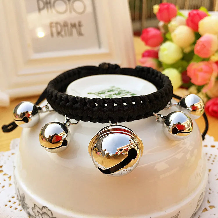 Adjustable Pet Bell Collar – Cute Cat & Dog Accessories