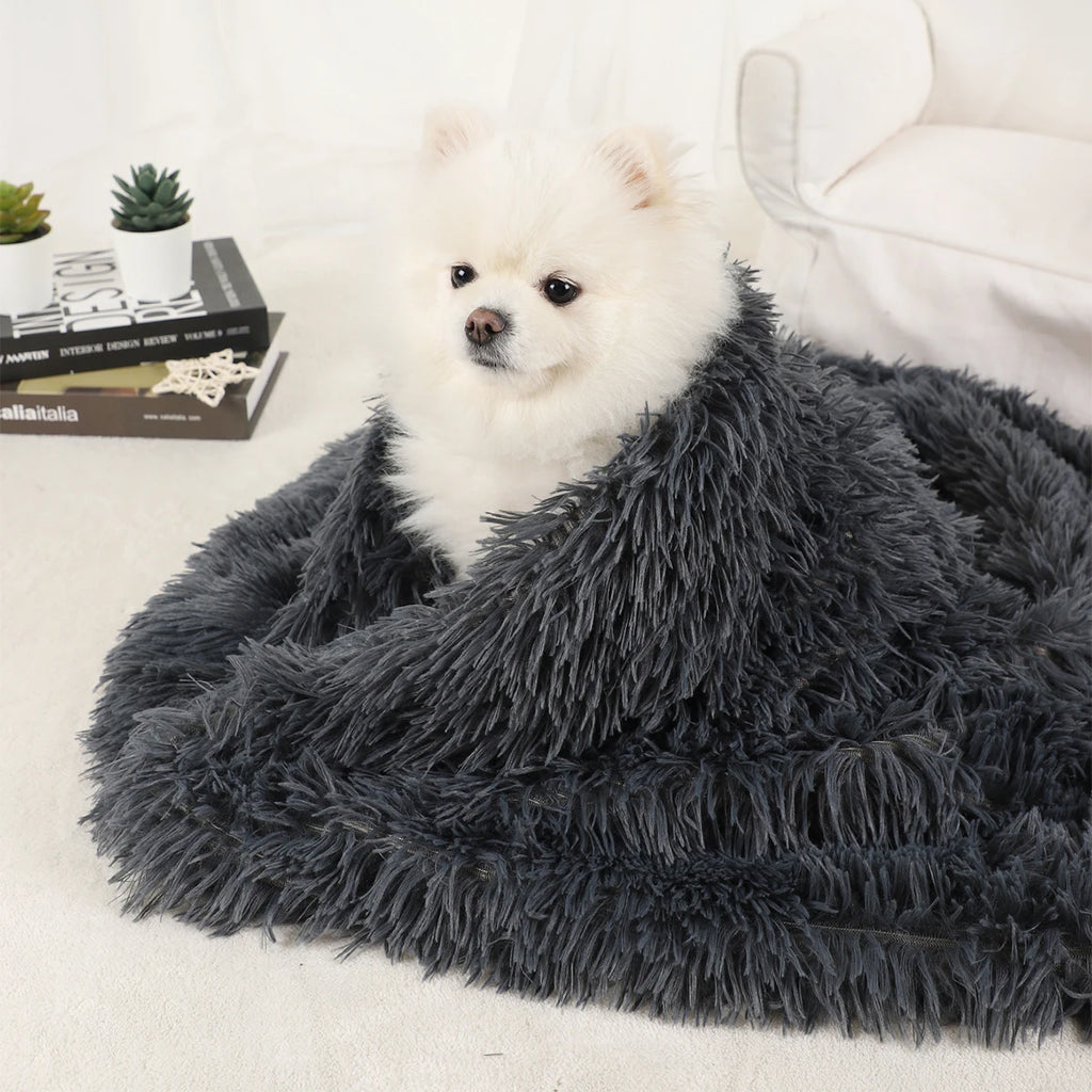 Plush Dog & Cat Blanket | Soft, Warm, Washable Pet Bed Mat