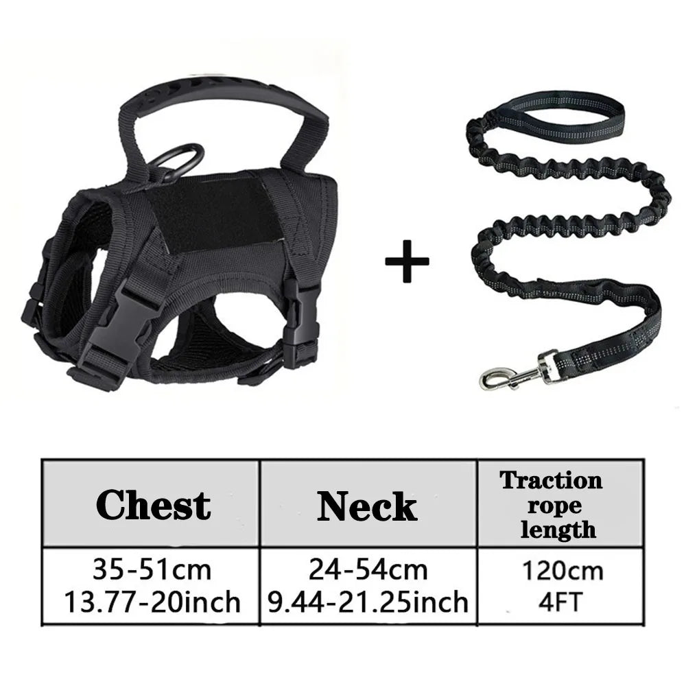 Tactical Cat & Dog Harness – Adjustable Vest with Handle for Training & Walking