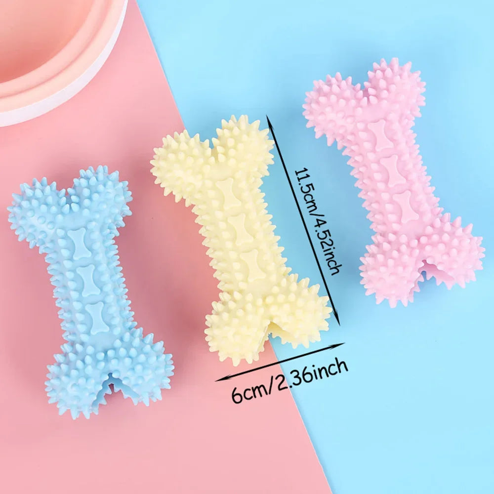 Indestructible Dog Chew Toy | Teeth-Cleaning Bone for Small Dogs