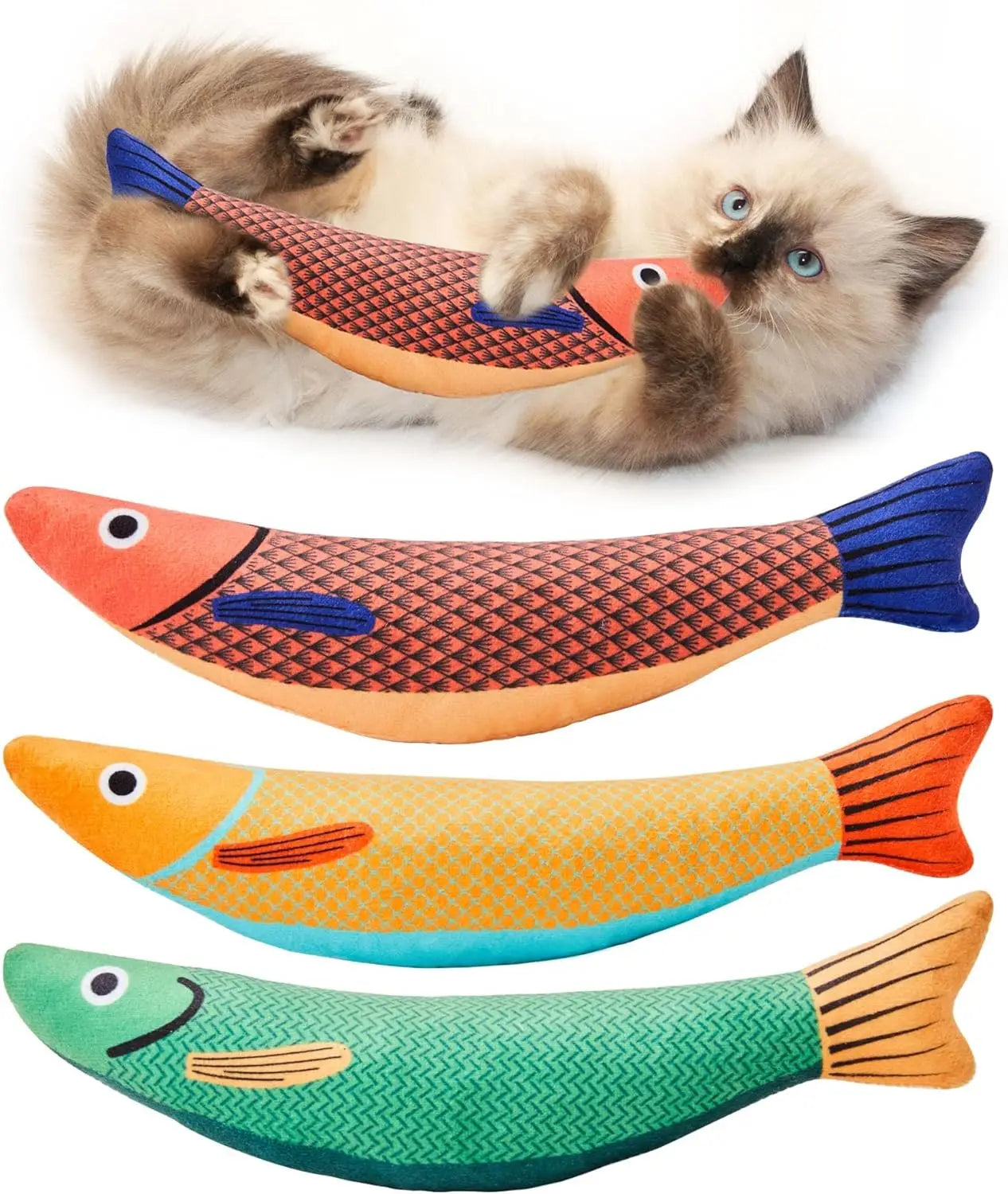 Interactive Catnip Fish Toy | Soft & Durable Chew Toy for Cats & Kittens