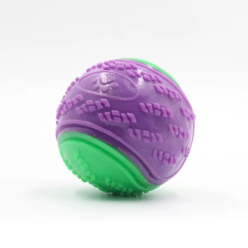 Interactive Squeaky Dog Ball | TPR Chew Toy for Teeth Cleaning & Bite Resistance
