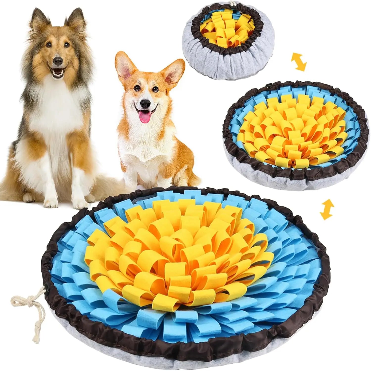 Pet Snuffle Mat – Slow Feeder Toy for Dogs & Cats, Encourages Natural Foraging
