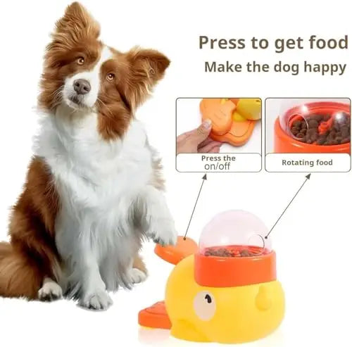 Duck-Shaped Slow Feeder – Interactive Pet Food & Snack Dispenser