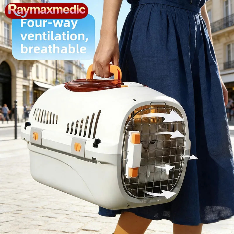 Airline Approved Pet Carrier – Portable Cat & Dog Travel Crate with Wheels