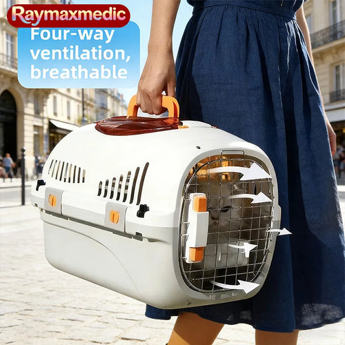 Airline Approved Pet Carrier – Portable Cat & Dog Travel Crate with Wheels