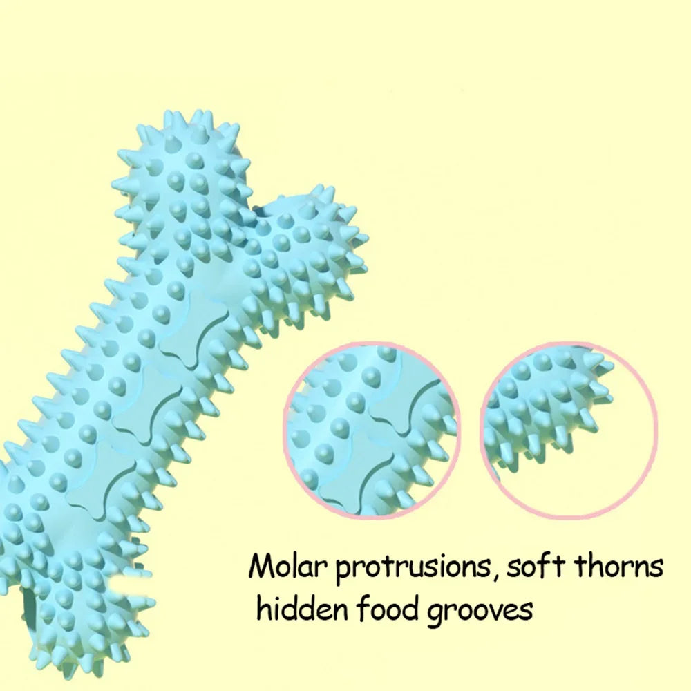 Indestructible Dog Chew Toy | Teeth-Cleaning Bone for Small Dogs