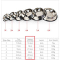 Stainless Steel Dog & Cat Bowl – Non-Slip, Anti-Ant, Durable Pet Feeder, 6 Sizes