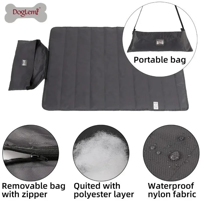 Foldable Waterproof Dog & Cat Mat | Portable Outdoor Pet Blanket for Travel & Camping