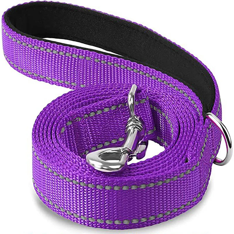 Reflective Dog & Cat Leash – Durable Adjustable Pet Walking and Training Rope