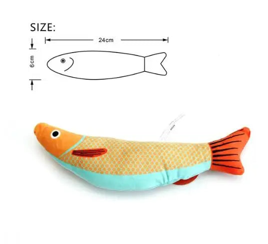 Interactive Catnip Fish Toy | Soft & Durable Chew Toy for Cats & Kittens
