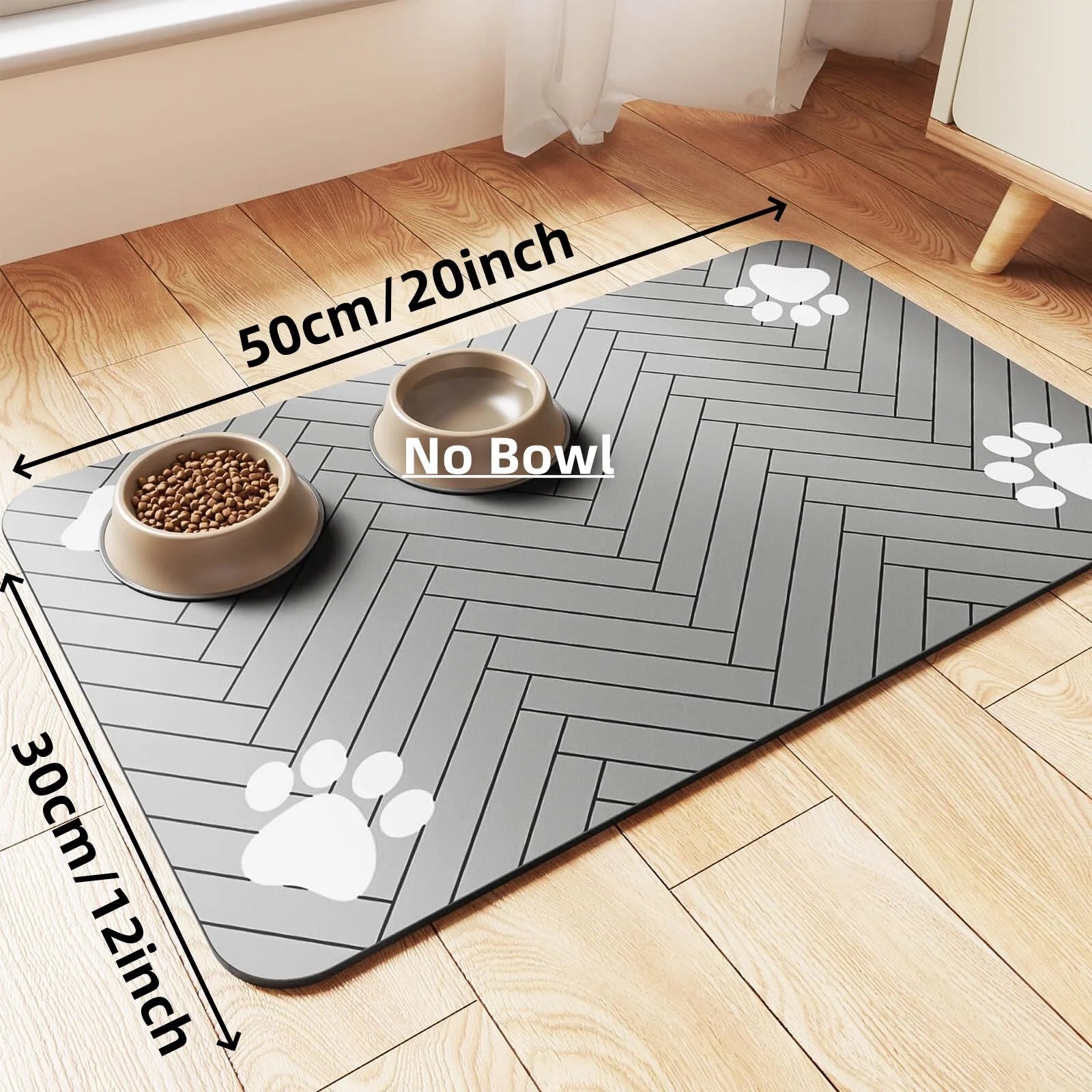 Pet Feeding Mat – Waterproof Absorbent Placemat for Dogs & Cats