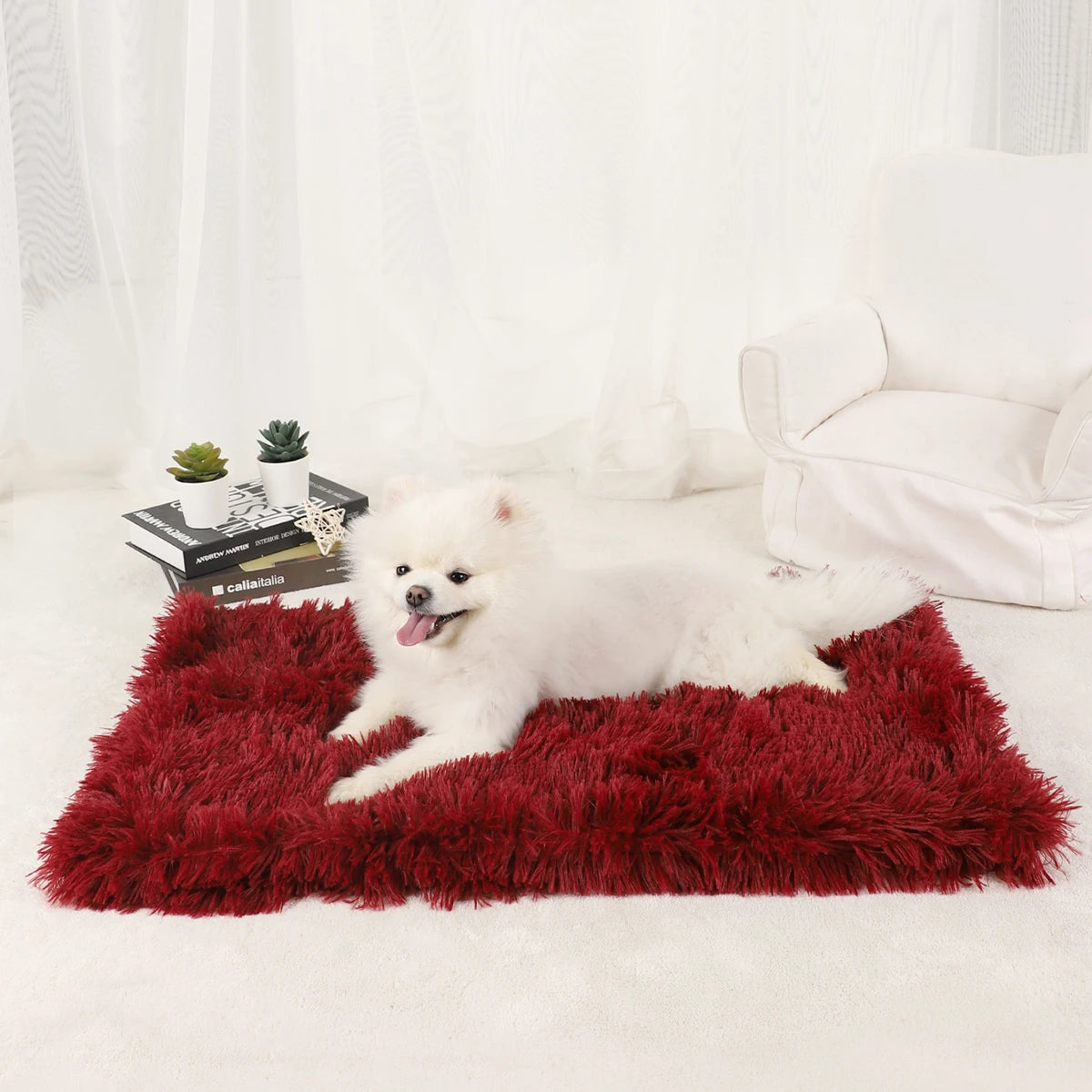 Plush Dog & Cat Blanket | Soft, Warm, Washable Pet Bed Mat