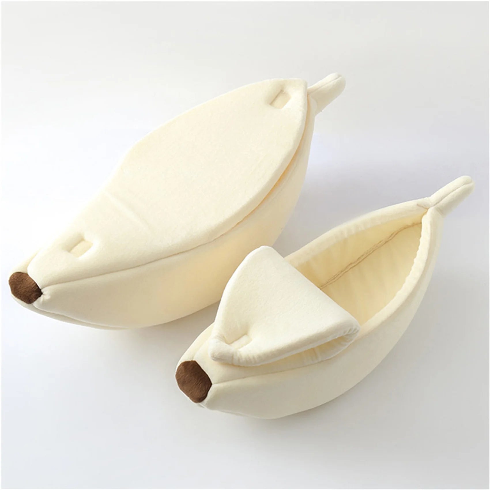 Banana-Shaped Cat & Dog Bed | Cozy Indoor Pet Bed for Small Cats & Dogs