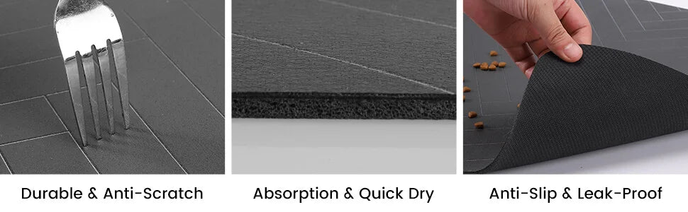 Pet Feeding Mat – Waterproof Absorbent Placemat for Dogs & Cats