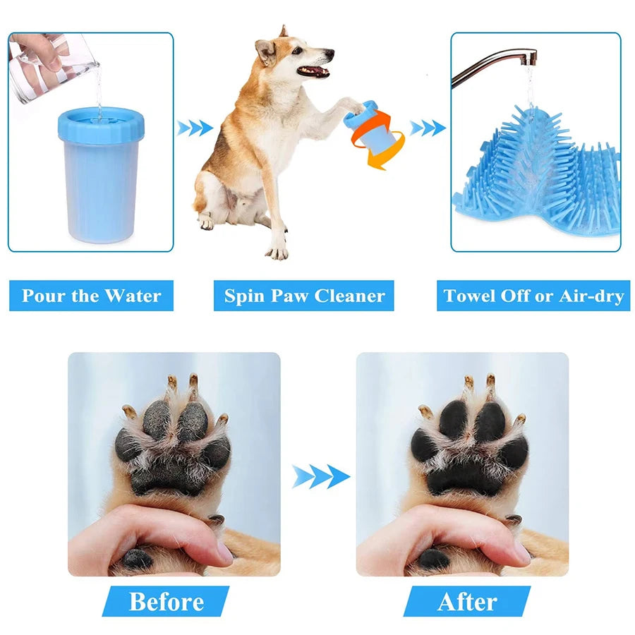 Pet Paw Cleaning Cup – Silicone Foot Wash for Dogs & Cats