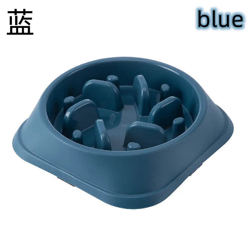 Slow Feeder Dog & Cat Bowl – Anti-Choke, Non-Slip, Healthy Eating, Multiple Colors & Shapes