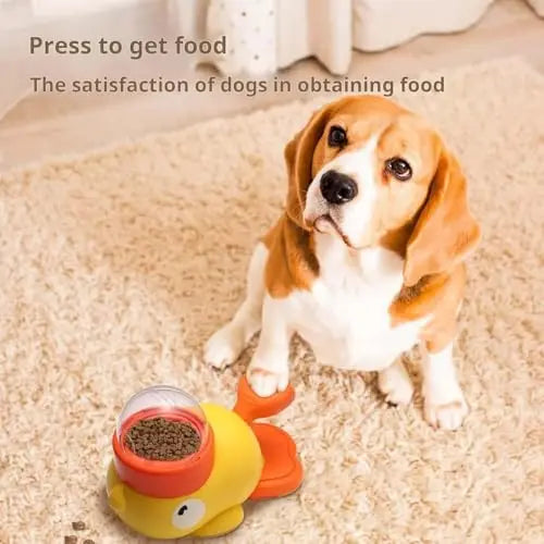 Duck-Shaped Slow Feeder – Interactive Pet Food & Snack Dispenser