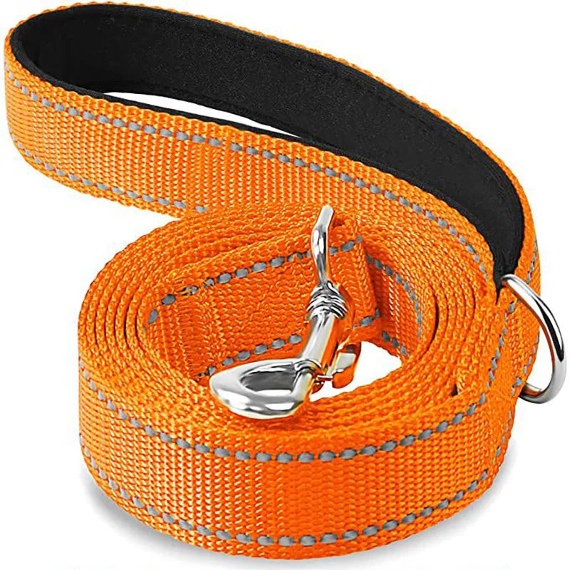Reflective Dog & Cat Leash – Durable Adjustable Pet Walking and Training Rope