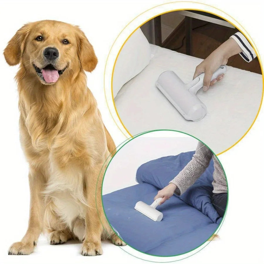 Reusable Pet Hair Remover Roller – Self-Cleaning Fur Brush for Dogs & Cats