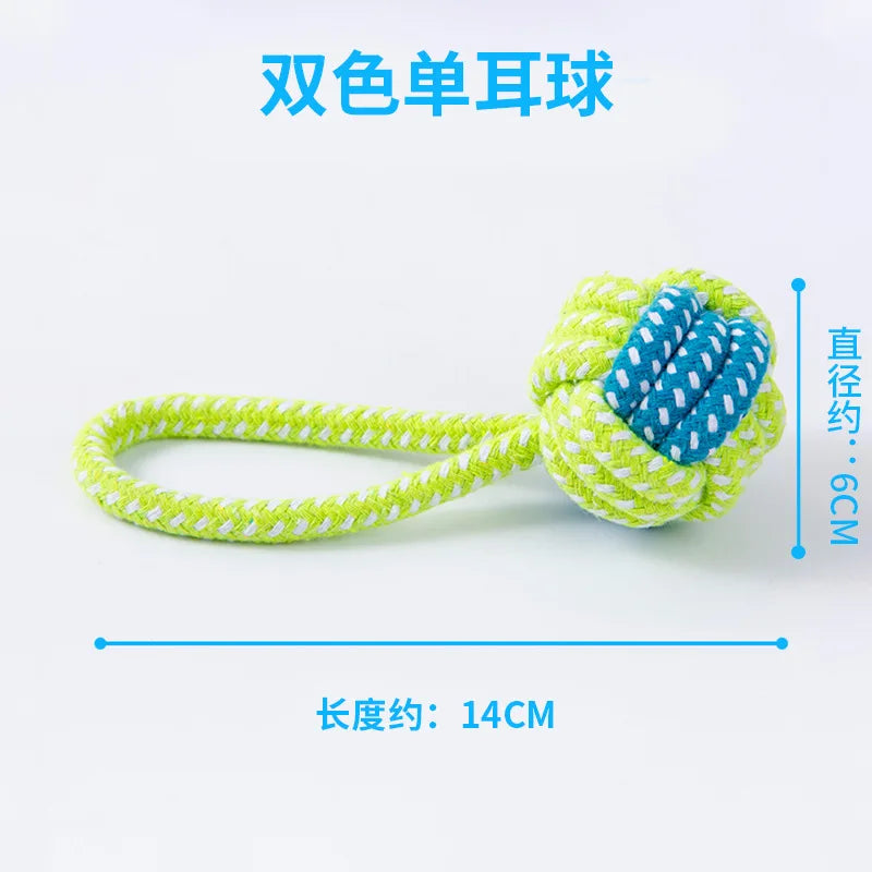 Durable Cotton Rope Dog Toys – Chew, Tug & Interactive Play for Small & Large Dogs