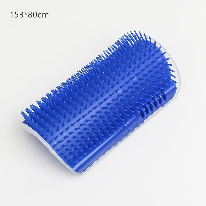 Cat Corner Massage Brush – Self-Cleaning Wall Grooming & Hair Removal Tool