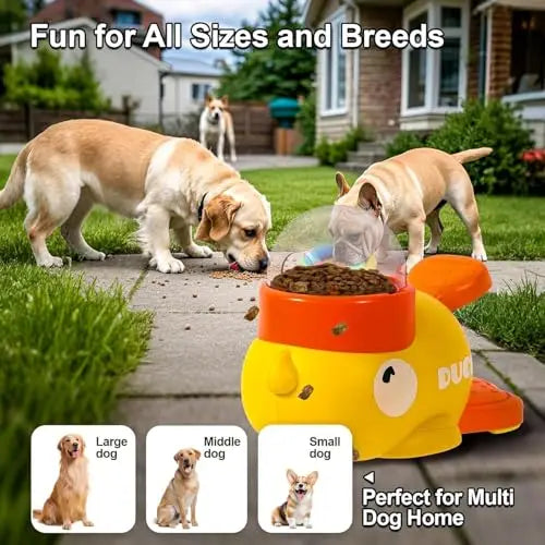 Duck-Shaped Slow Feeder – Interactive Pet Food & Snack Dispenser