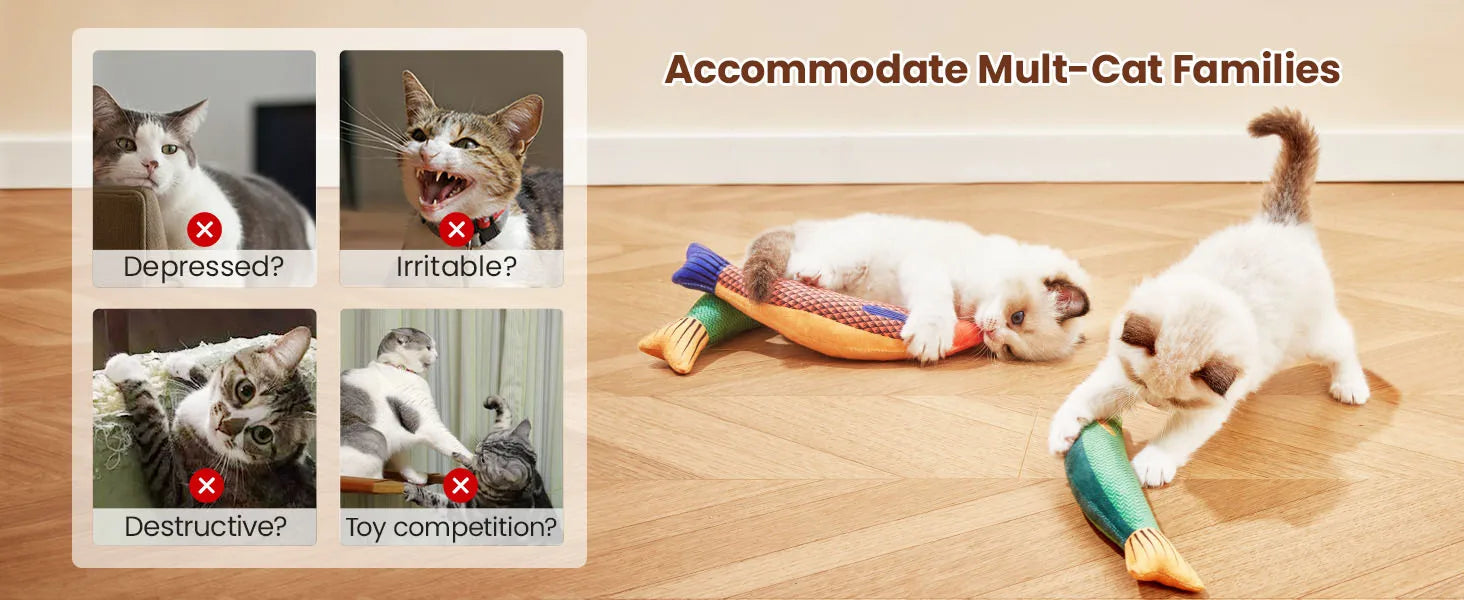 Interactive Catnip Fish Toy | Soft & Durable Chew Toy for Cats & Kittens