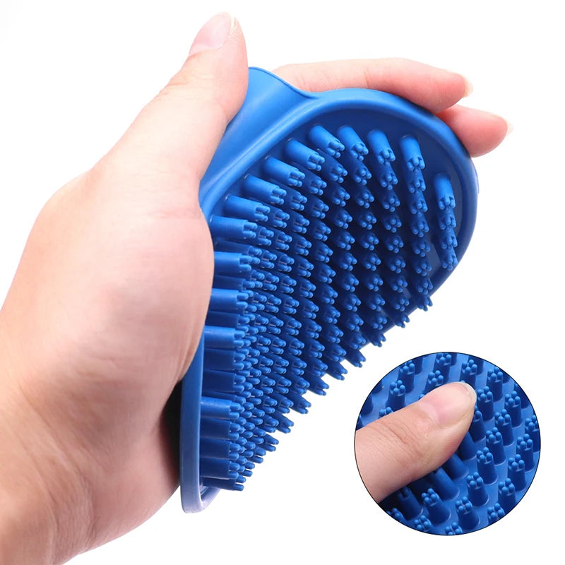 Pet Grooming Brush – Rubber Massage Comb for Dogs & Cats