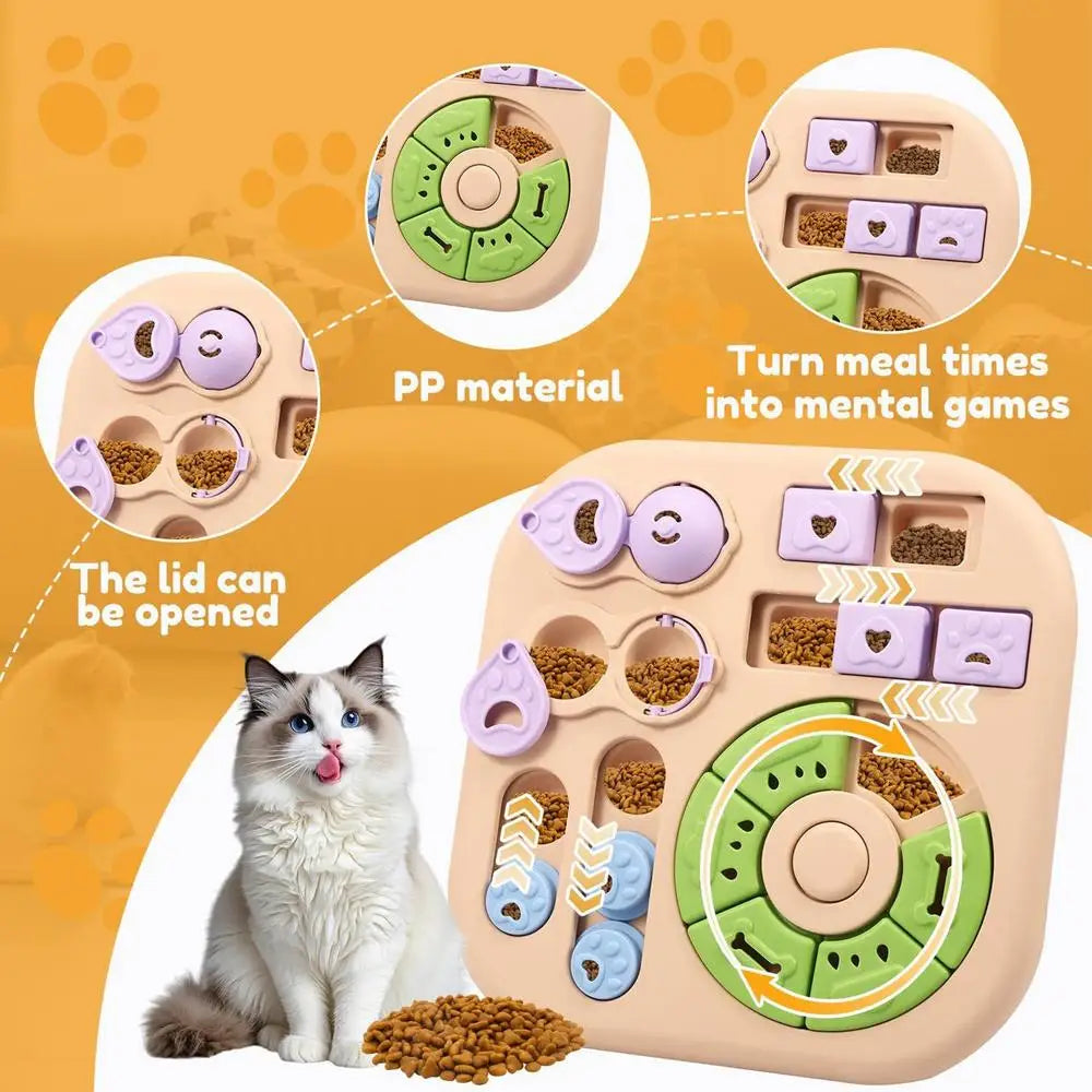 Interactive Dog Treat Puzzle Toy | Brain Game & Food Feeder for Dogs, Puppies & Cats