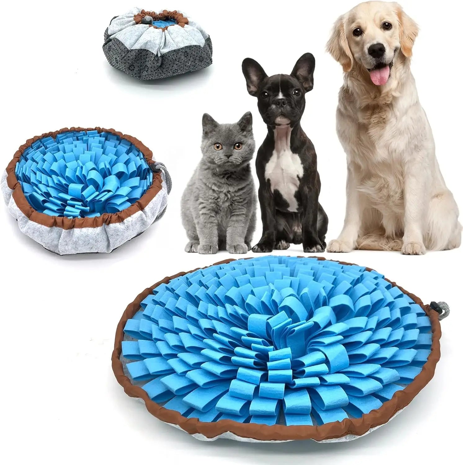 Pet Snuffle Mat – Slow Feeder Toy for Dogs & Cats, Encourages Natural Foraging