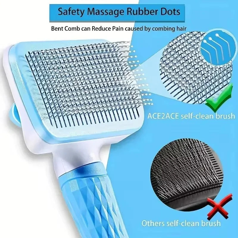 Dog & Cat Hair Remover Brush – Grooming, Massage & Shedding Tool