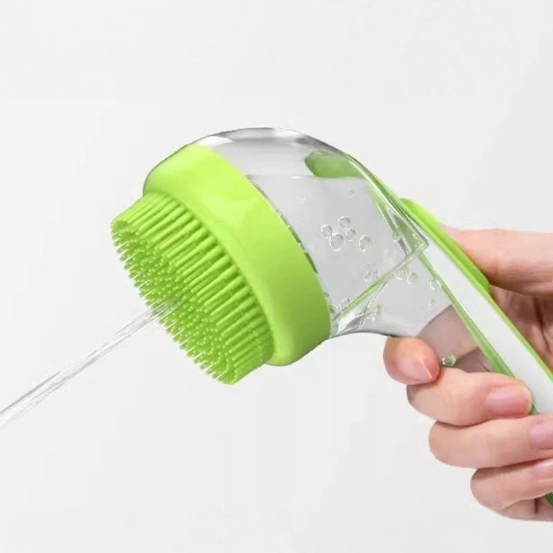 2-in-1 Pet Grooming Brush – Massage & Bath Scrubber for Dogs & Cats