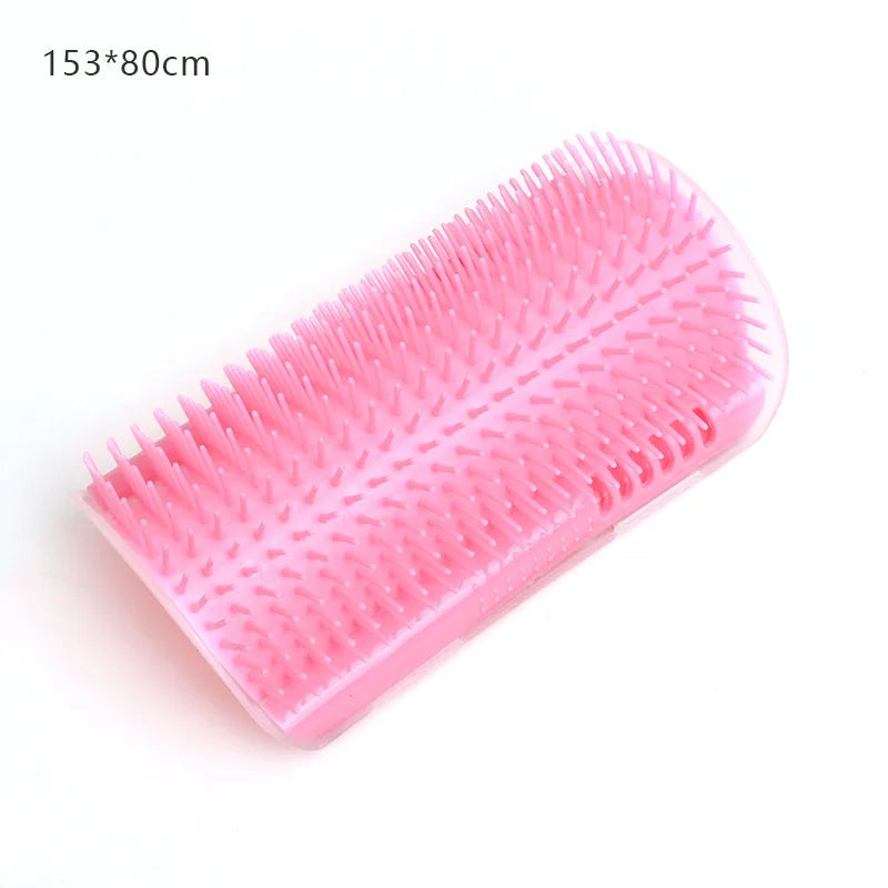 Cat Corner Massage Brush – Self-Cleaning Wall Grooming & Hair Removal Tool