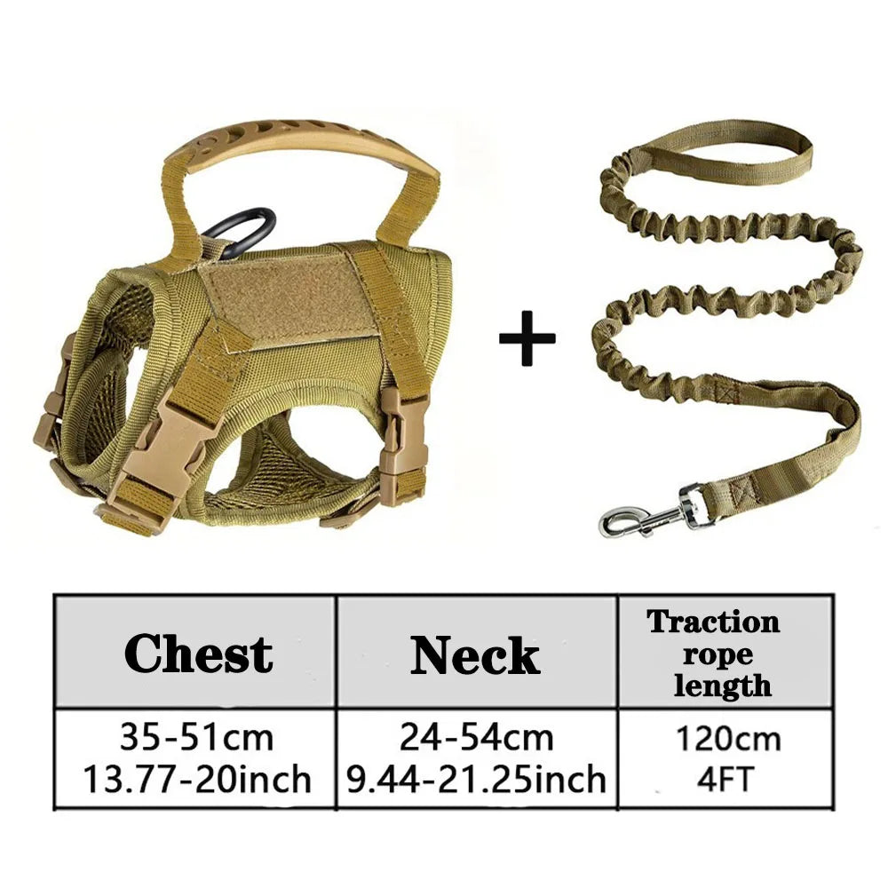 Tactical Cat & Dog Harness – Adjustable Vest with Handle for Training & Walking