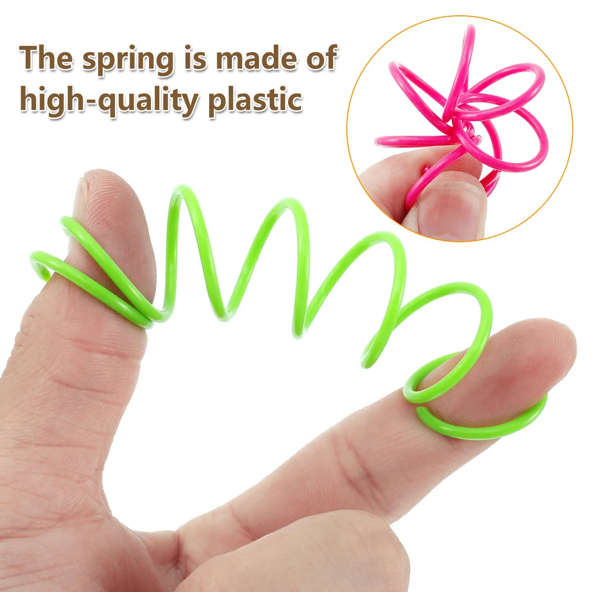 16-Piece Colorful Cat Spring Toys – Interactive Kitten Coil Plastic Toy for Cats