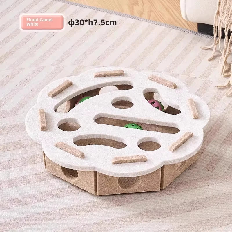 Cat Puzzle Toy Box | Interactive Indoor Ball & Exercise Toy for Cats