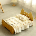 Wooden Cat Bed – Removable & Washable Four-Season Cozy Pet Bed