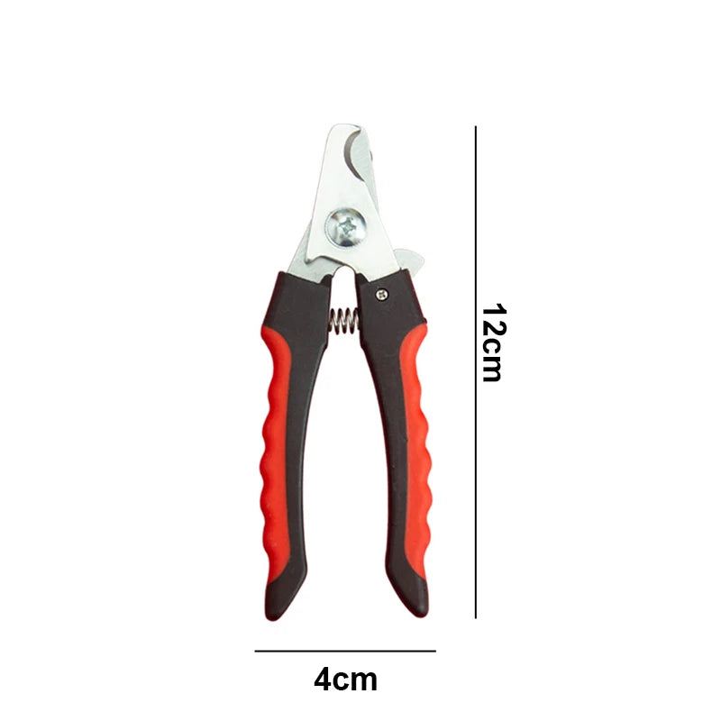 Pet Nail Clippers for Dogs & Cats – Professional Stainless Steel Grooming Tool with Safety Guard